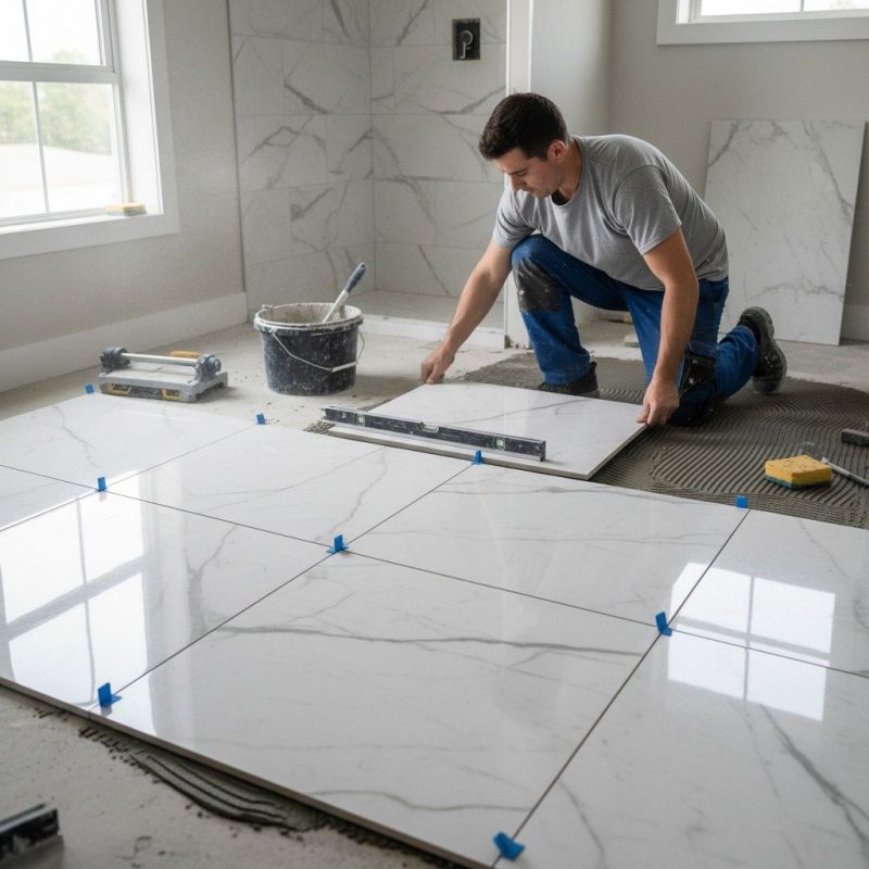Stone Floor Installation